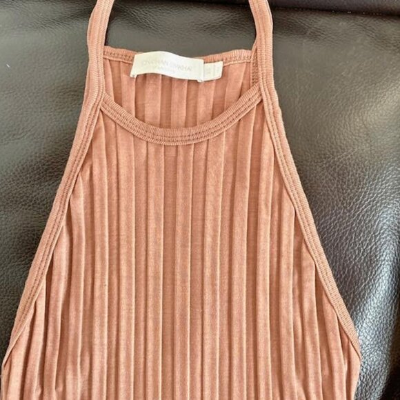 Jonathan Simkhai Standard Megan Ribbed Racer Back  Knit Midi Dress Size XS - Picture 2 of 12